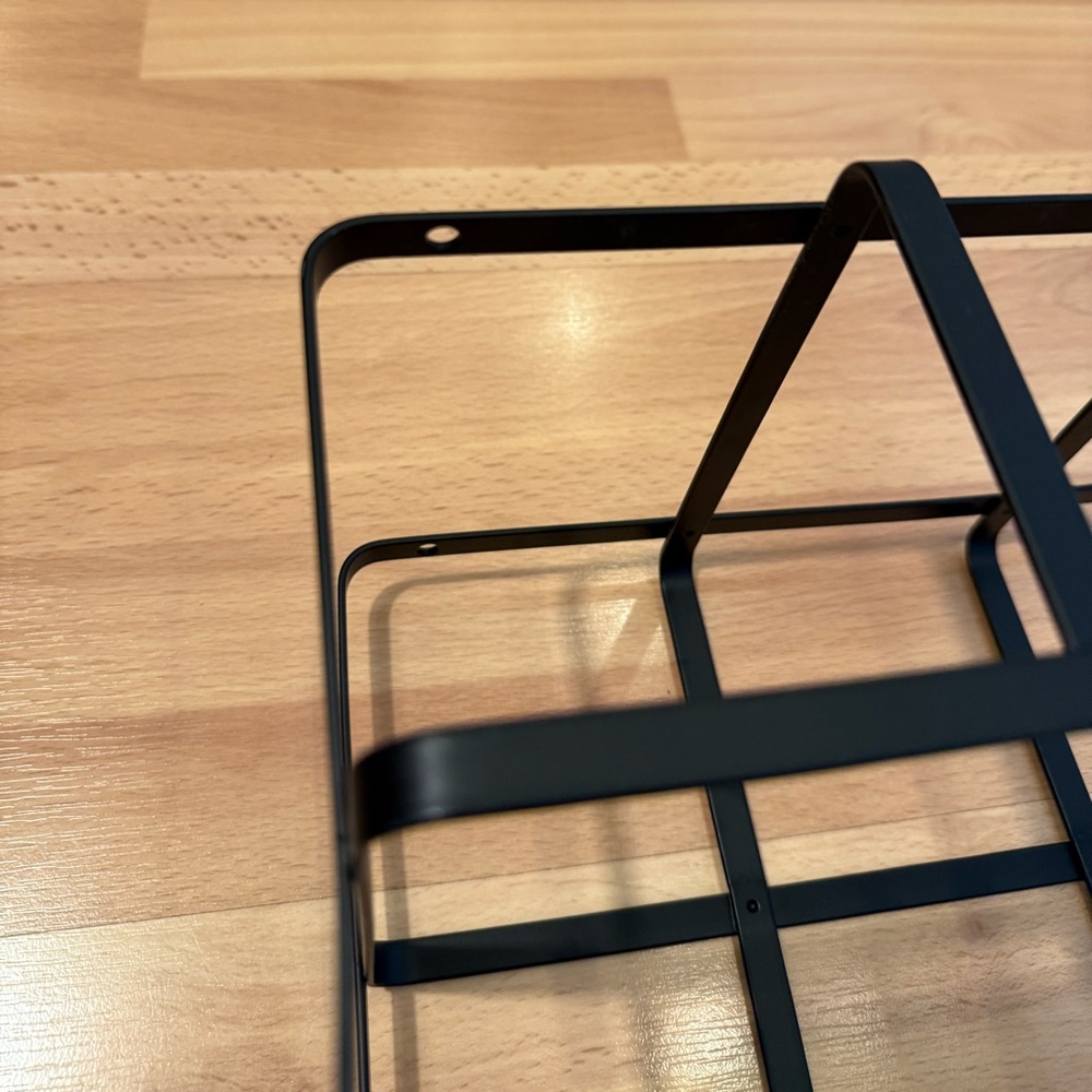 Black Metal Geometric Wine Rack - Picture 4 of 7